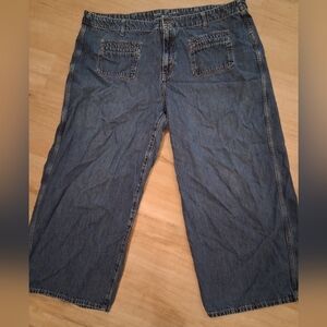 Womens Old Navy Wide Leg Jeans